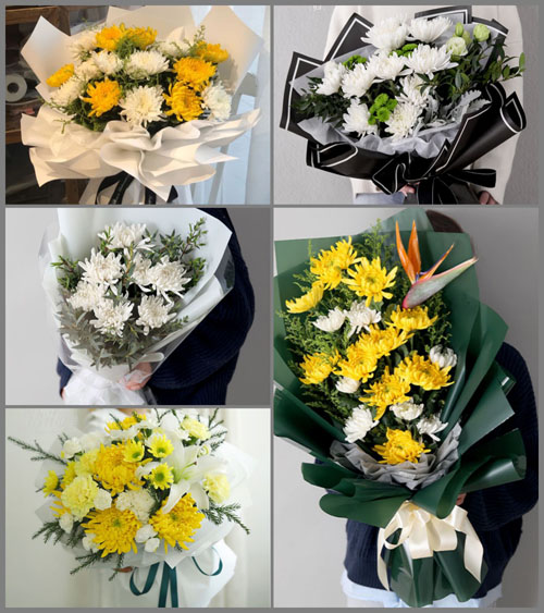 河南南阳邓州市白牛镇严陵村白事花束代送